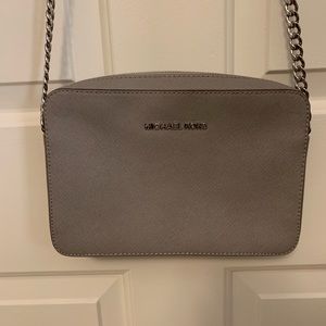 Michael Kors shoulder or crossbody gray handbag